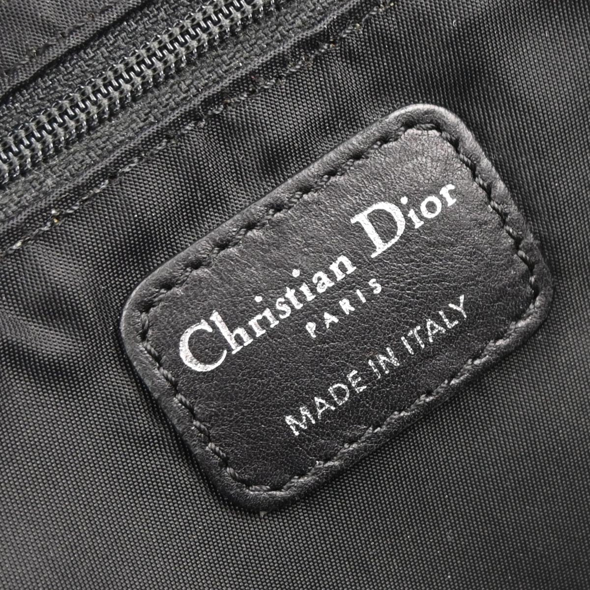 Christian Dior Black Nylon Cannage Doctor Bag Handbag