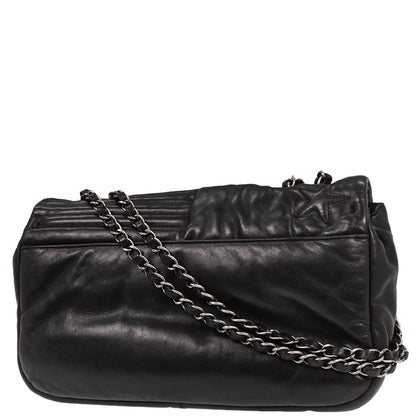 Chanel 2014 Black Lambskin Paris Dallas Stars and Stripes Flap Bag Shoulder Bag