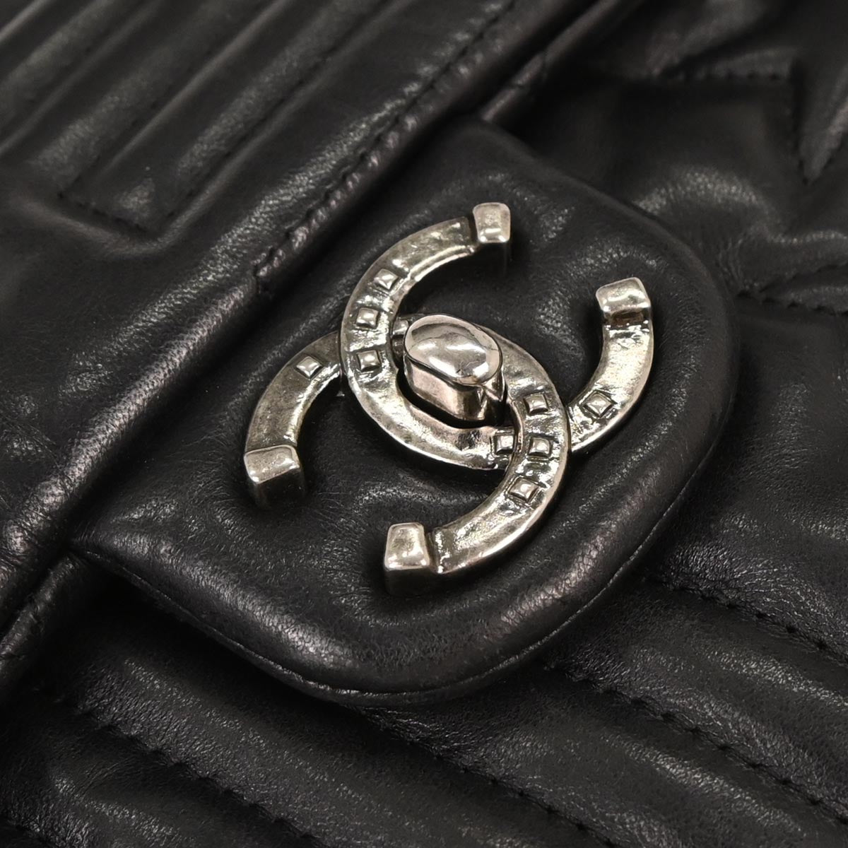 Chanel 2014 Black Lambskin Paris Dallas Stars and Stripes Flap Bag Shoulder Bag