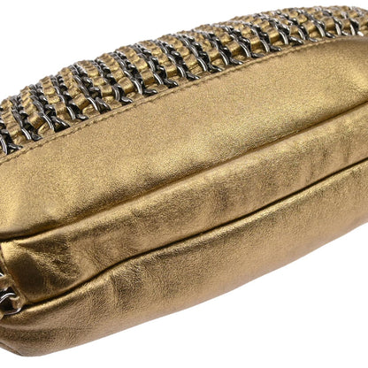 Chanel 2005-2006 Gold Lambskin Triple Chain Handbag