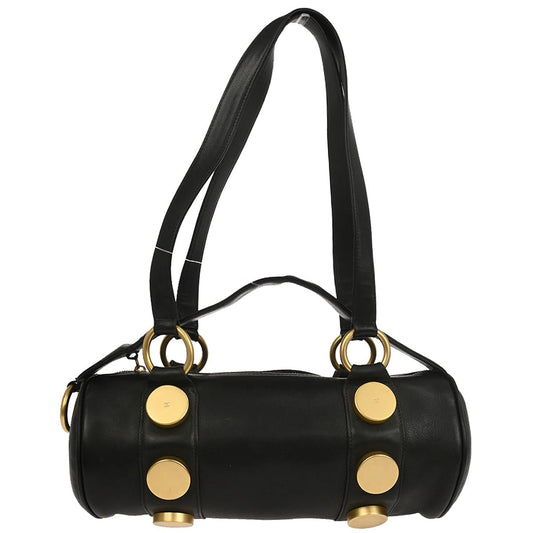 Chanel Black Calfskin Shoulder Bag