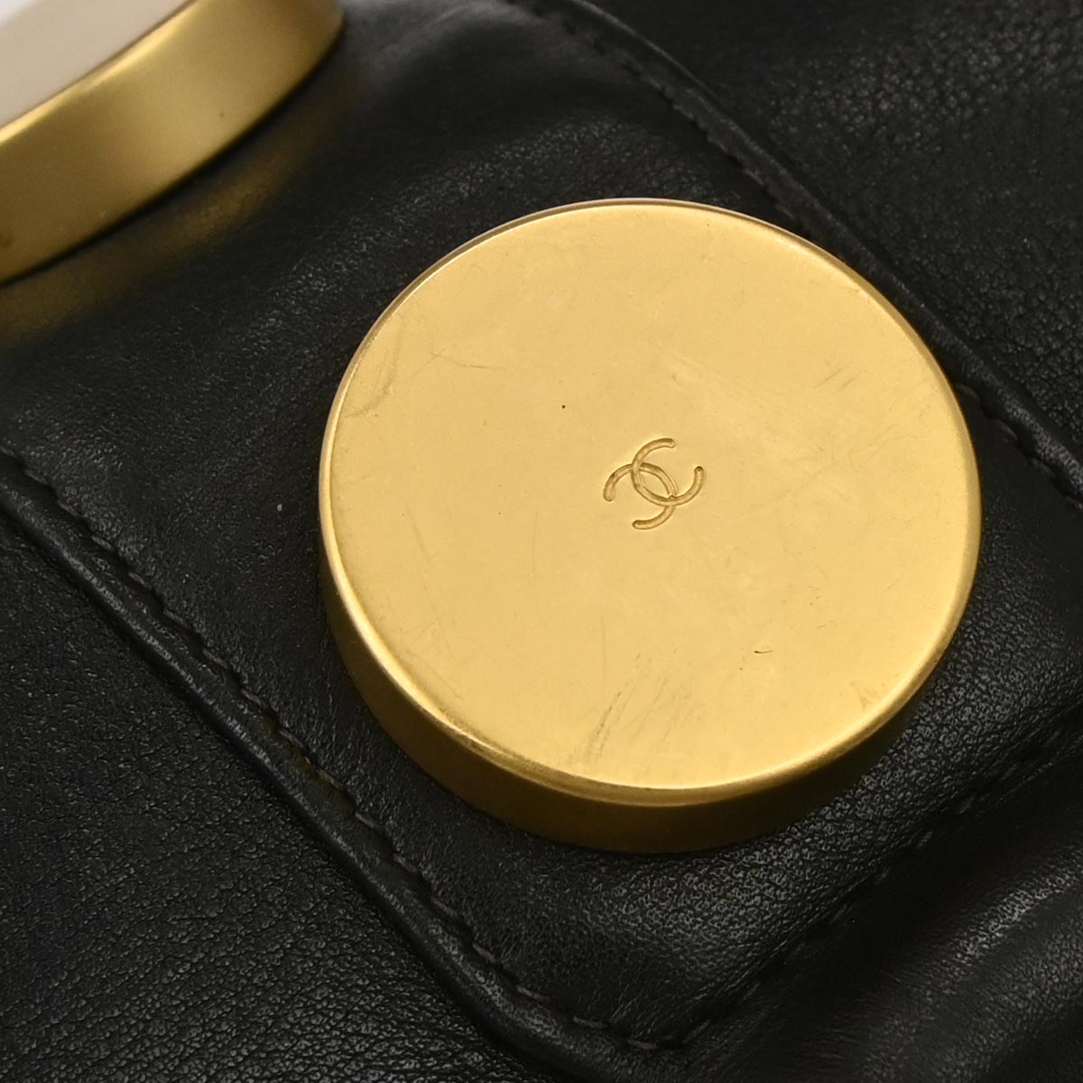 Chanel Black Calfskin Shoulder Bag