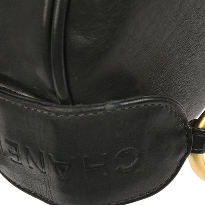 Chanel Black Calfskin Shoulder Bag