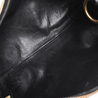 Chanel Black Calfskin Shoulder Bag