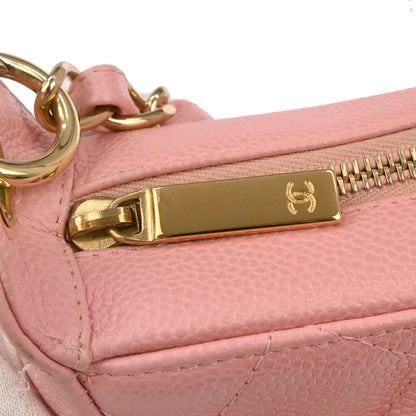 Chanel Pink Caviar Skin Hobo Handbag