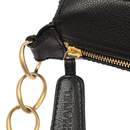 Chanel 2003-2004 Black Caviar Skin  Handbag