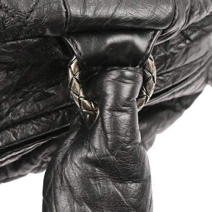 Chanel 2009-2010 Black Calfskin Coco Rider Bowling Bag Handbag