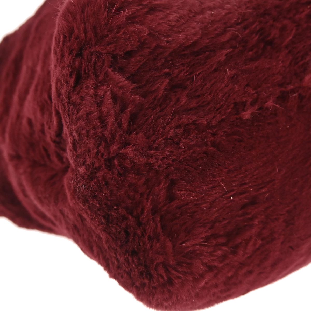 Chanel * 2000-2002 Bordeaux Lapin Fur Tote Shoulder Bag