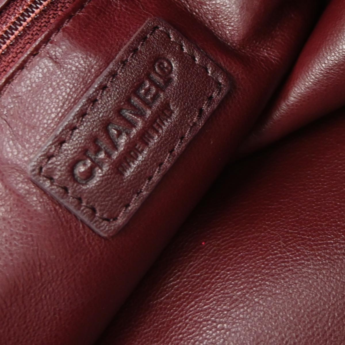 Chanel * 2000-2002 Bordeaux Lapin Fur Tote Shoulder Bag