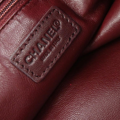 Chanel * 2000-2002 Bordeaux Lapin Fur Tote Shoulder Bag