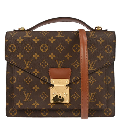 Louis Vuitton 1997 Monogram Monceau 28 2way Business Shoulder Handbag M51185