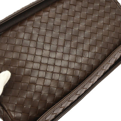 Bottega Veneta Brown Lambskin Intrecciato Handbag