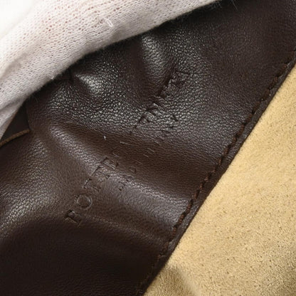 Bottega Veneta Brown Lambskin Intrecciato Handbag