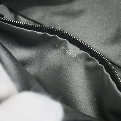 Fendi Black Wool Baguette Handbag