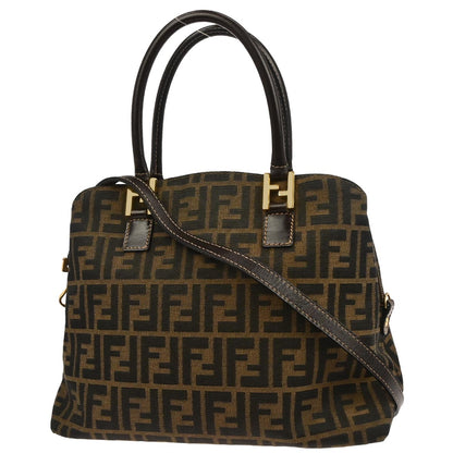 Fendi Brown Zucca 2way Shoulder Handbag