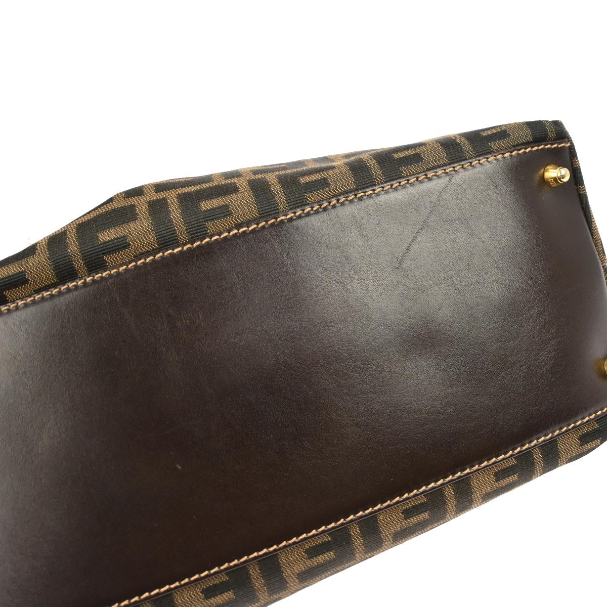 Fendi Brown Zucca 2way Shoulder Handbag