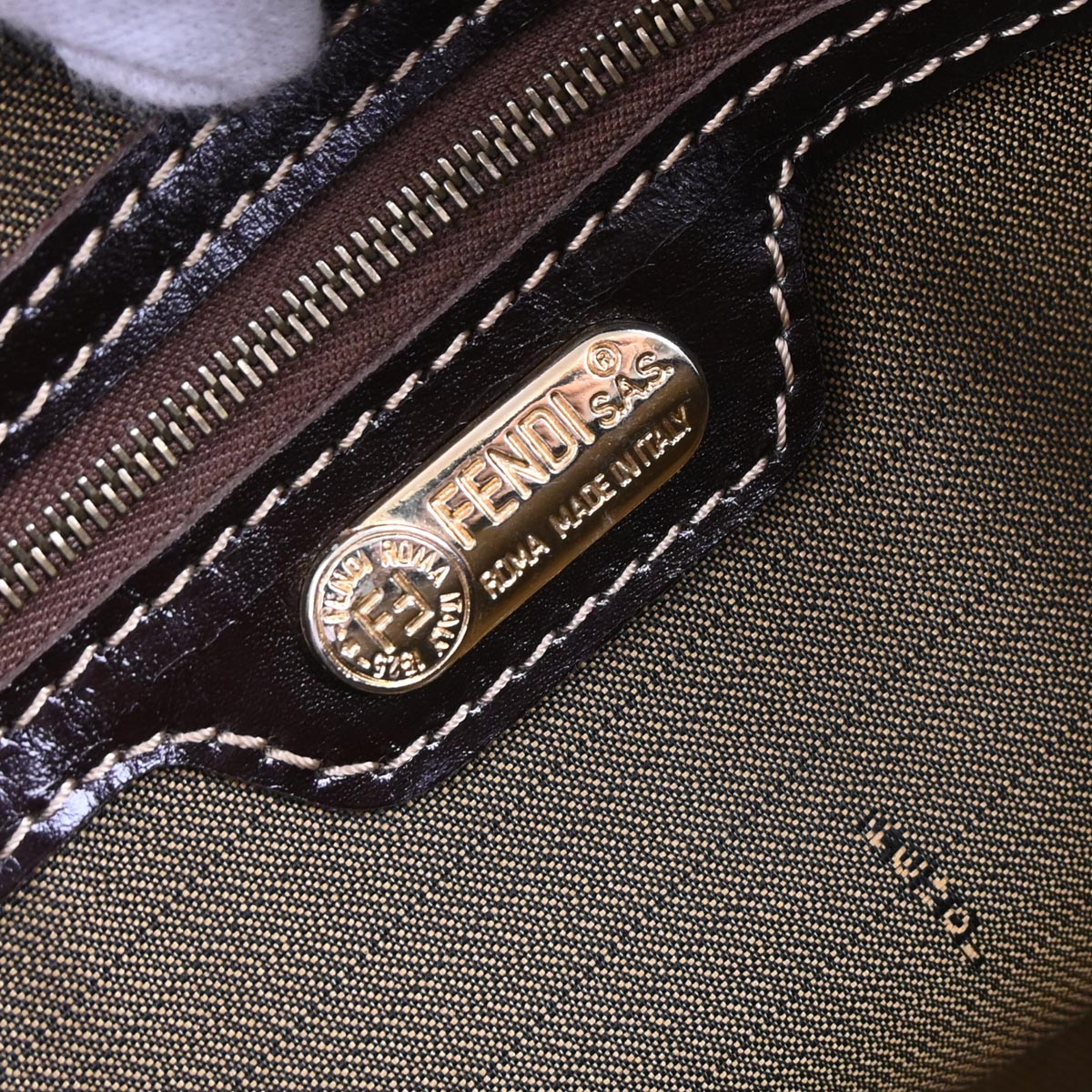 Fendi Brown Zucca 2way Shoulder Handbag