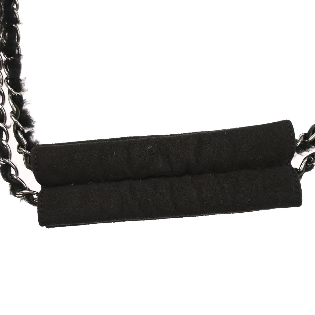 Chanel Black Mouton Mademoiselle Lock Handbag