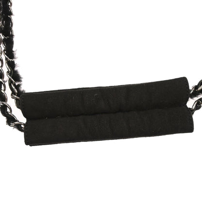 Chanel Black Mouton Mademoiselle Lock Handbag