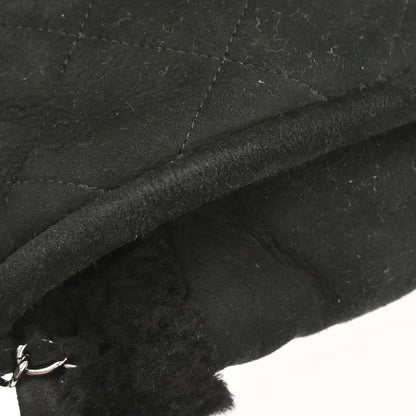 Chanel Black Mouton Mademoiselle Lock Handbag