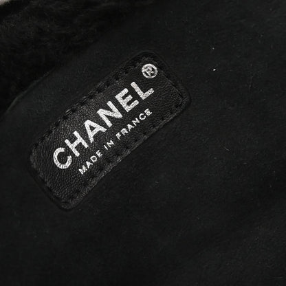 Chanel Black Mouton Mademoiselle Lock Handbag