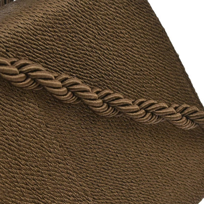 Chanel Brown Silk Rope Shoulder Bag