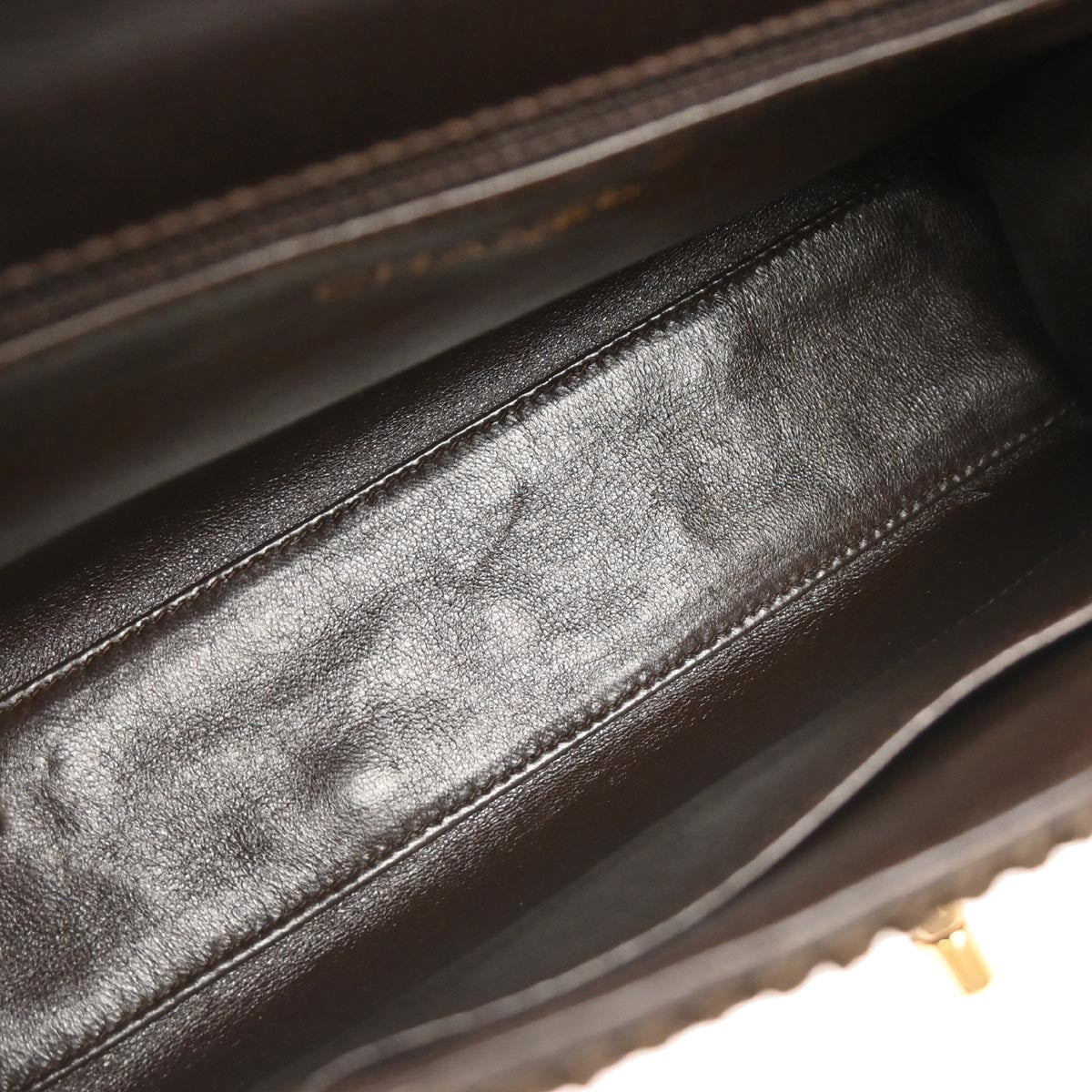 Chanel Brown Silk Rope Shoulder Bag