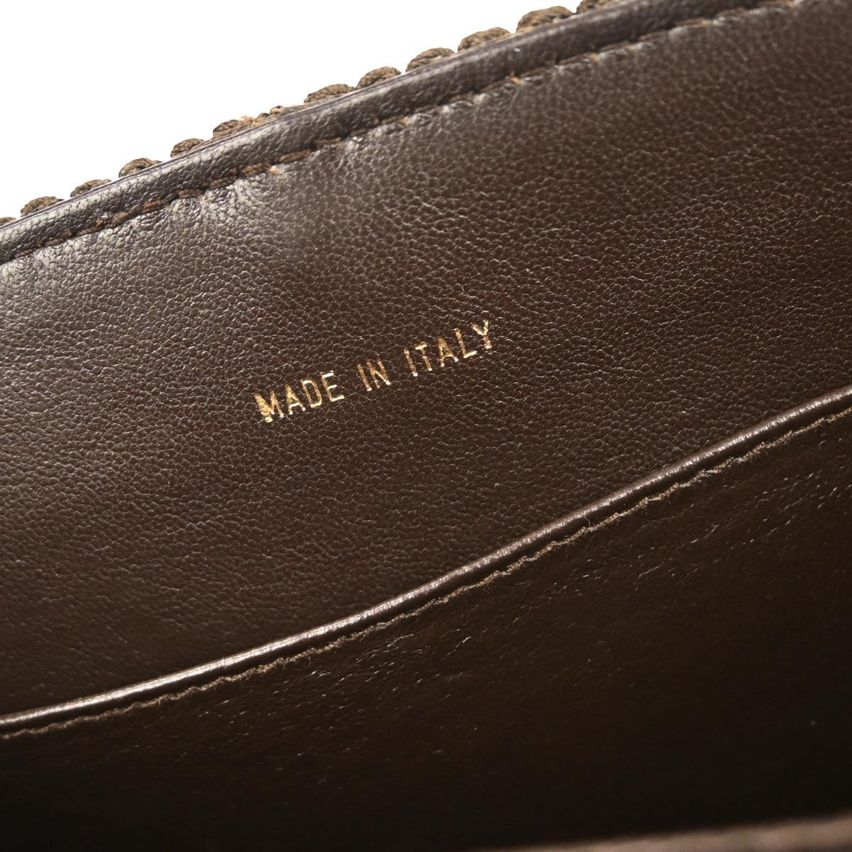 Chanel Brown Silk Rope Shoulder Bag