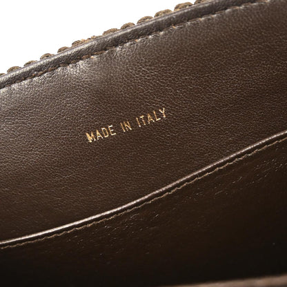 Chanel Brown Silk Rope Shoulder Bag