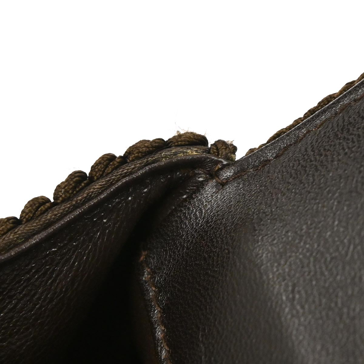 Chanel Brown Silk Rope Shoulder Bag