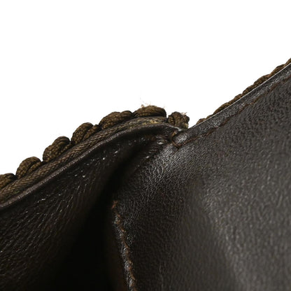 Chanel Brown Silk Rope Shoulder Bag