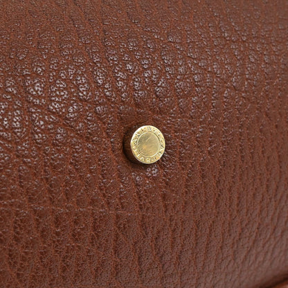 Bvlgari Brown Leather 2way Shoulder Handbag