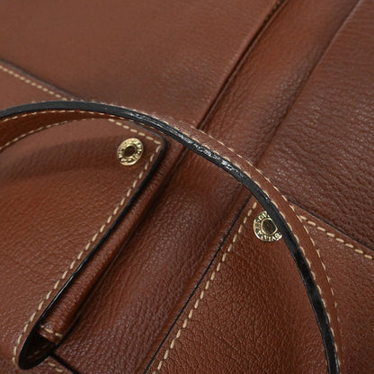 Bvlgari Brown Leather 2way Shoulder Handbag