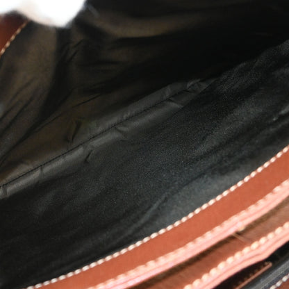 Bvlgari Brown Leather 2way Shoulder Handbag