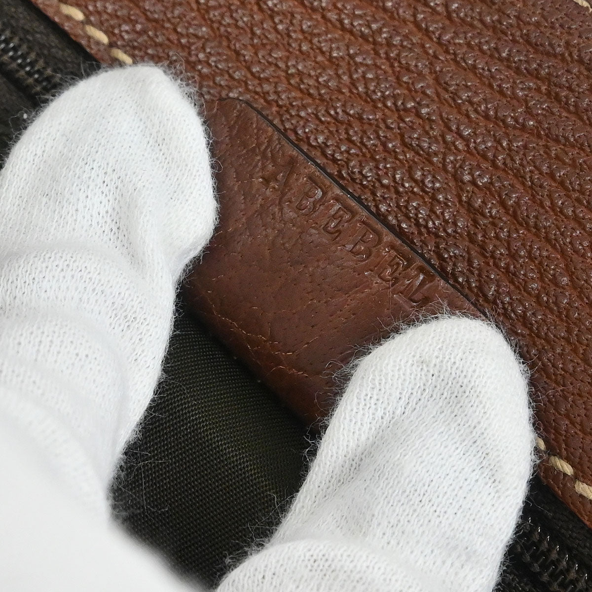 Bvlgari Brown Leather 2way Shoulder Handbag