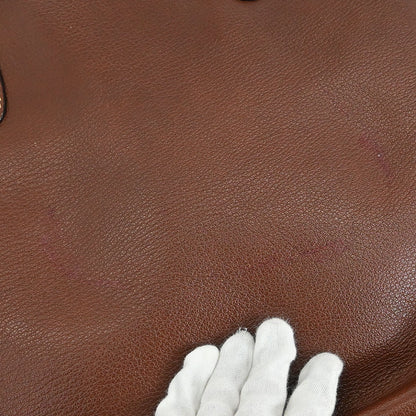 Bvlgari Brown Leather 2way Shoulder Handbag