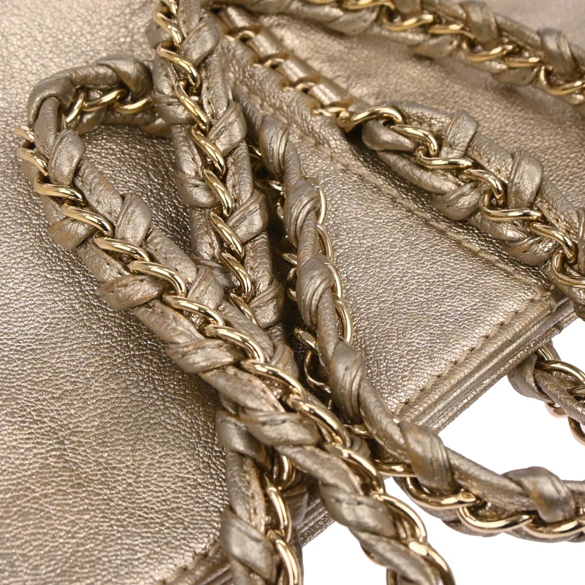 Chanel 2005-2006 Gold Calfskin Luxury Line Tote Handbag