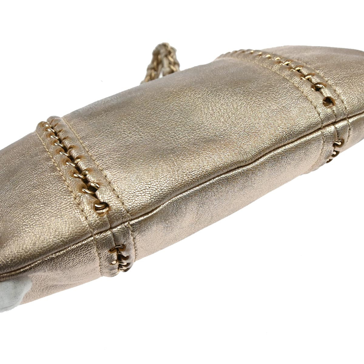 Chanel 2005-2006 Gold Calfskin Luxury Line Tote Handbag