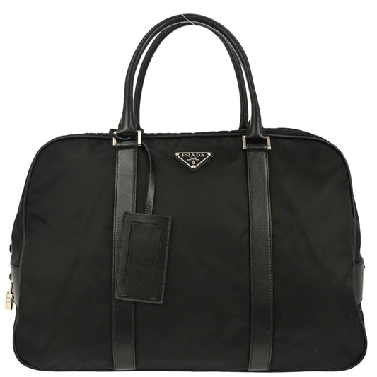 Prada Black Nylon Travel Handbag