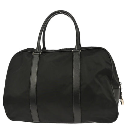Prada Black Nylon Travel Handbag