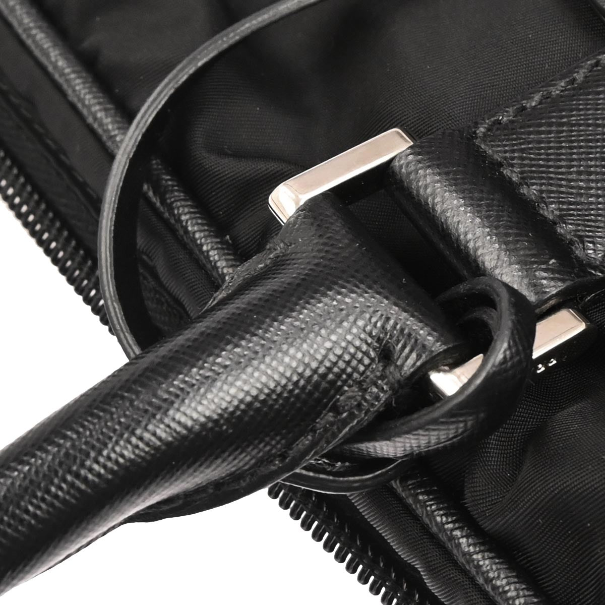 Prada Black Nylon Travel Handbag