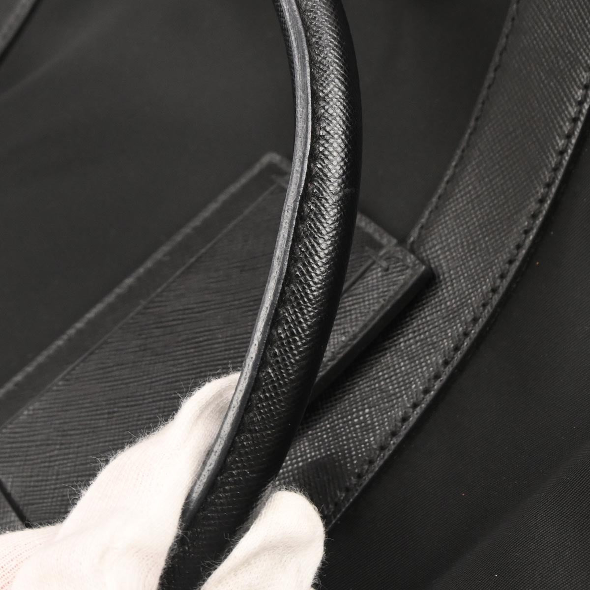 Prada Black Nylon Travel Handbag