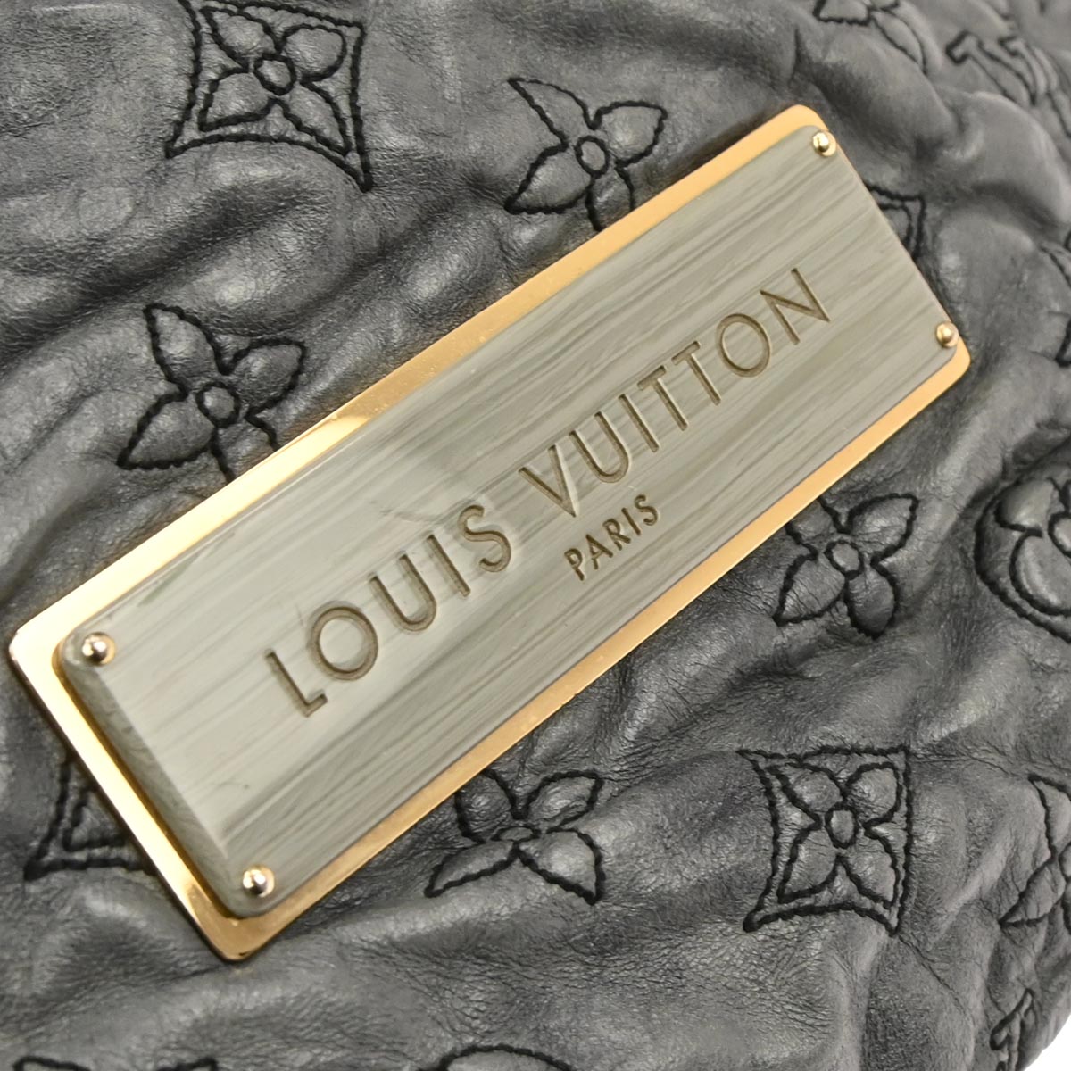 Louis Vuitton 2007 Gray Monogram Olympe Nimbus PM Hobo Handbag M95476