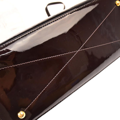 Louis Vuitton 2017 Dark Purple Vernis Long Beach MM Tote Bag M90475
