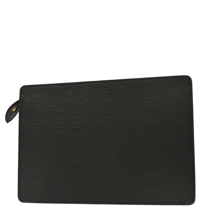 Louis Vuitton 2002 Black Epi Pochette Homme Clutch Bag M52522