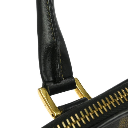 Fendi Brown Black Pequin 2way Shoulder Handbag