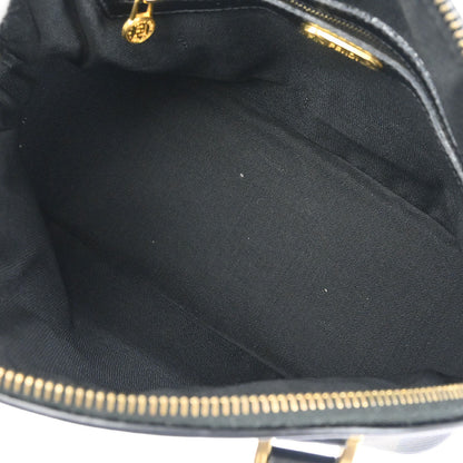 Fendi Brown Black Pequin 2way Shoulder Handbag