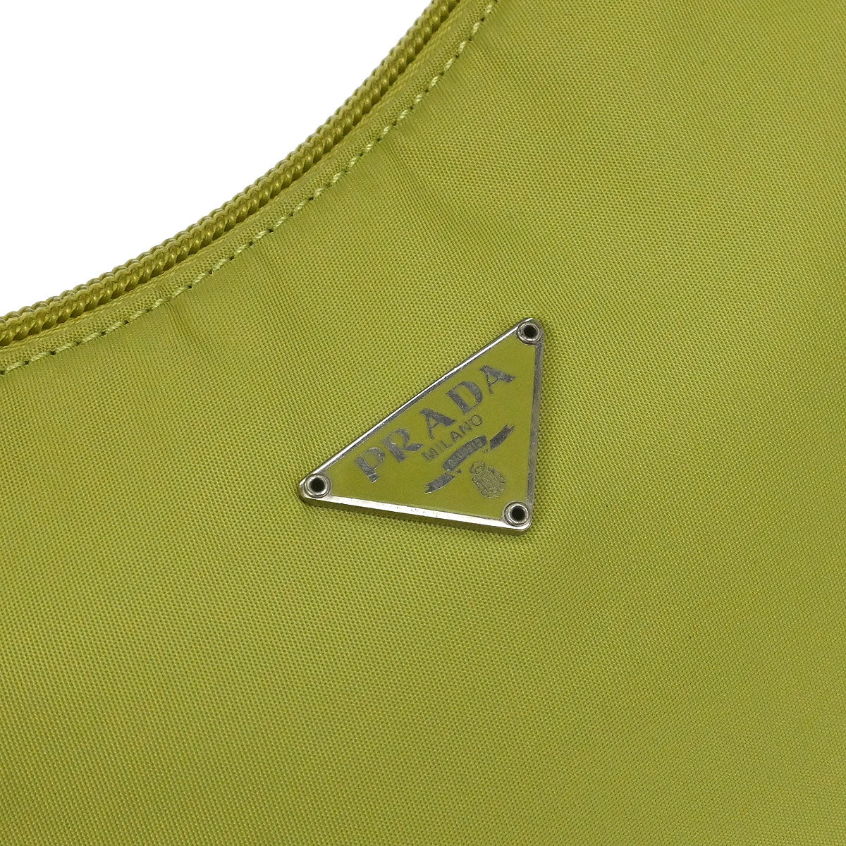 Prada Light Green Nylon Handbag