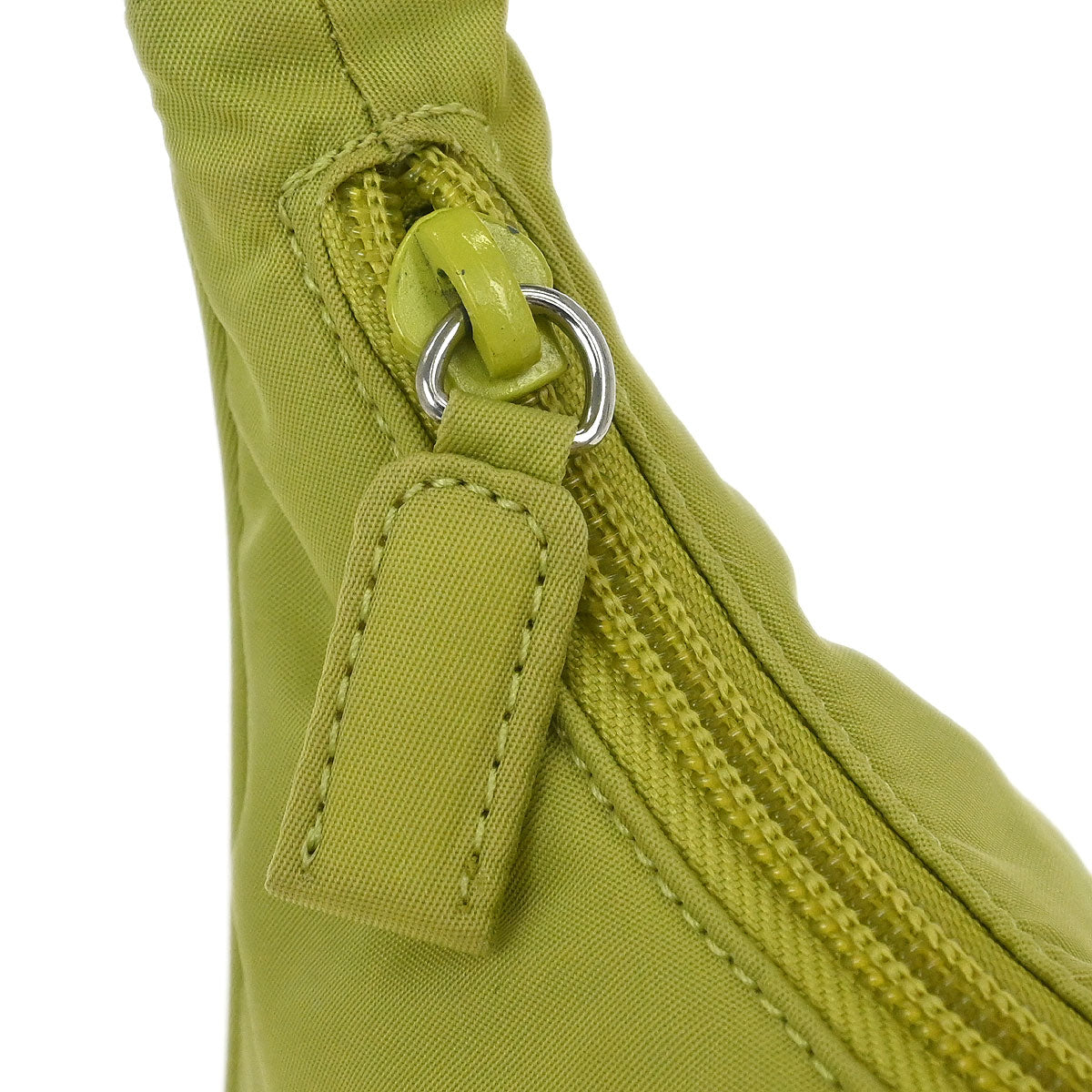 Prada Light Green Nylon Handbag