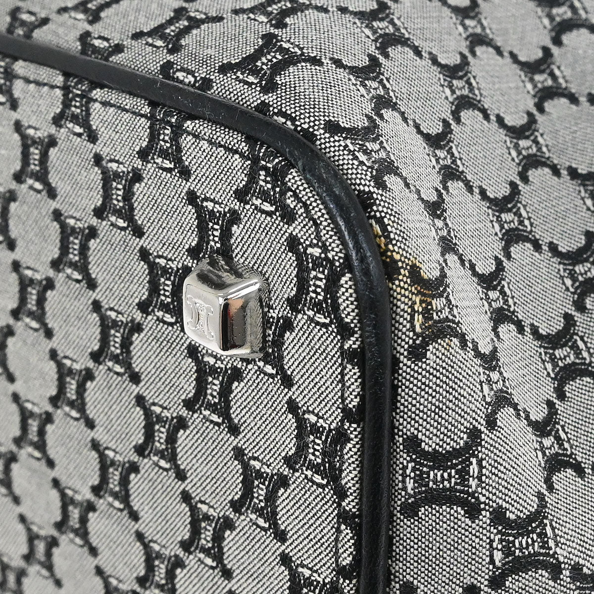 Celine Black Macadam Handbag